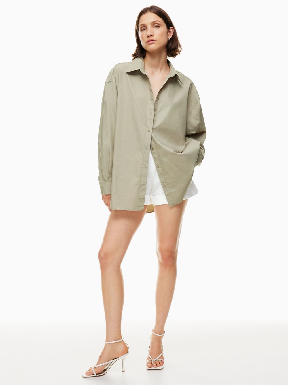 Aritzia Babaton Essential Oversized Shirt | NWT | Size Large
